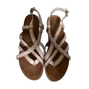 Women's Braided Strap Sandals - Cream